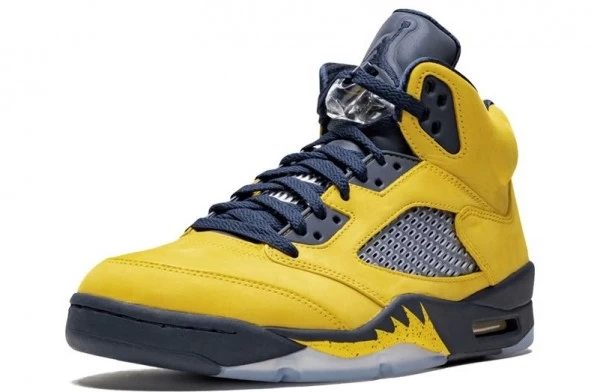 Air Jordan 5 Retro Michigan Sneakers Reps - CQ9541-704 | buy reps sneakers website,good reps for shoes
