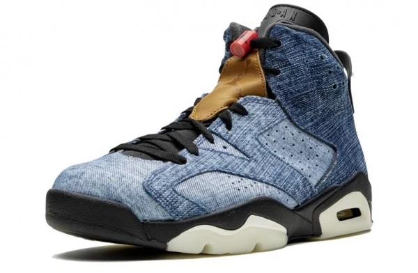 Air Jordan 6 Retro Washed Denim Sneakers Reps - CT5350-401 | best replica sneaker sites