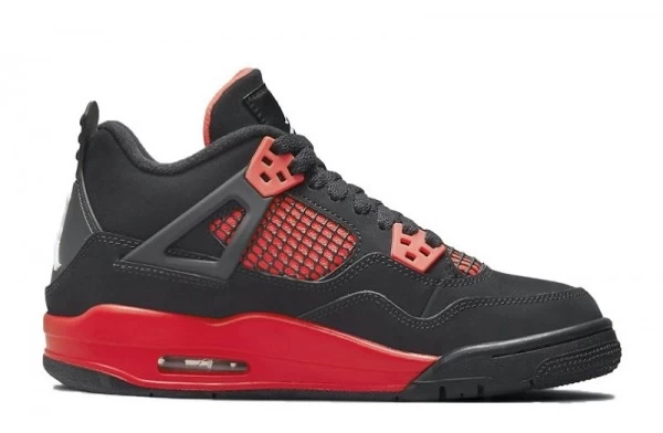 Black and red nike sneakers