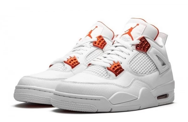 Air Jordan 4 Retro Metallic Orange Sneakers Reps - CT8527-118 | good reps for shoes