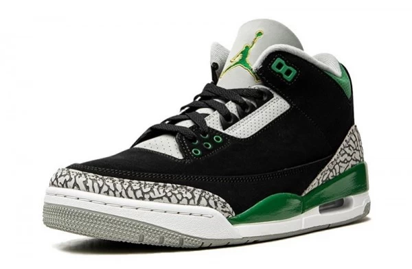 Air Jordan 3 Retro Black Pine Green Sneakers Reps - CT8532-030 | best replica sneaker sites