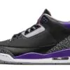 Jordan 3 Retro Air Jordan 3 Retro Black Court Purple Sneakers Reps - CT8532-050