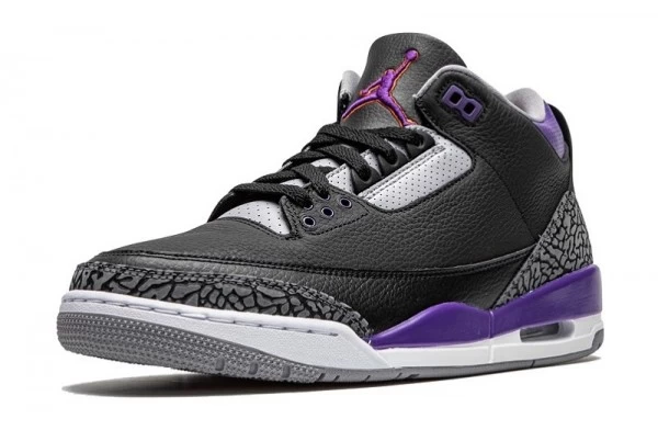 Air Jordan 3 Retro Black Court Purple Sneakers Reps - CT8532-050 | sneaker rep websites