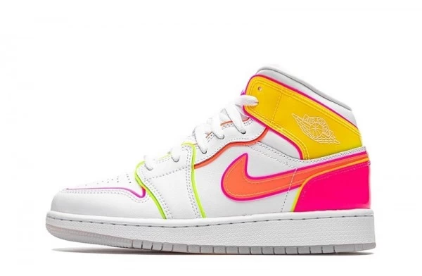 Air Jordan 1 Mid Edge Glow Sneakers Reps - CV4611-100 | buy reps sneakers website