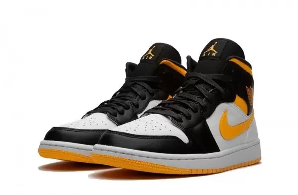 Air Jordan 1 Mid Laser Orange Black Sneakers Reps - CV5276-107 | ret sneakers