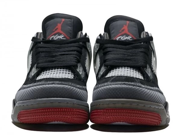 Off-White x Air Jordan 4 Retro Bred Sneakers Reps - CV9388-001 | sneaker rep websites