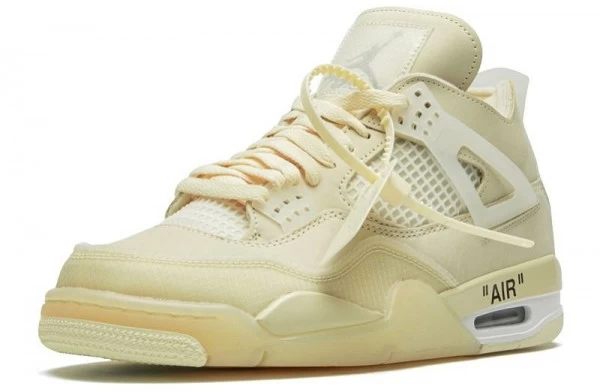 Off White x Air Jordan 4 Sail Muslin White Sneakers Reps - CV9388-100 | good reps for shoes