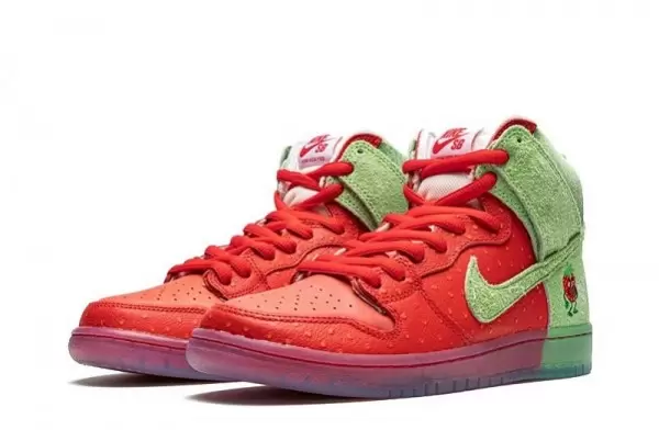 SB Dunk High Strawberry Cough Sneakers Reps - CW7093-600 | best replica sneaker sites