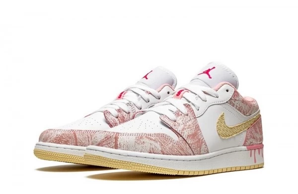 Air Jordan 1 Low Paint Drip Sneakers Reps - CW7104-601 | best replica sneaker ret sites