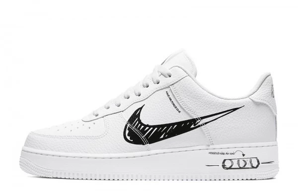 Air Force 1 Low Sketch White Black - CW7581-101 | best replica ret sneaker sites