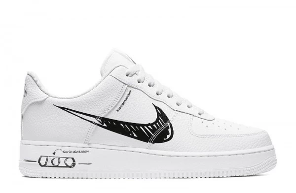 Air Force 1 Low Sketch White Black - CW7581-101 | best replica ret sneaker sites