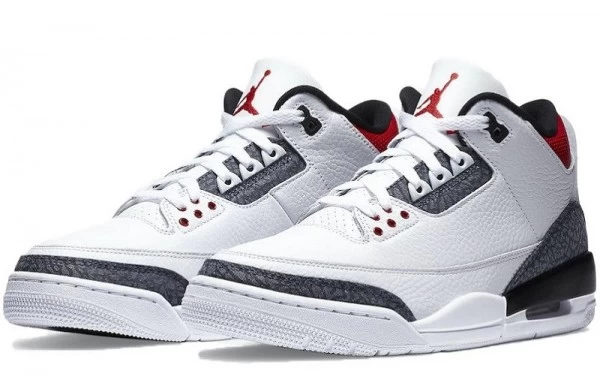 Air Jordan 3 Retro Fire Red Denim Sneakers Reps - CZ6431-100 | sneaker rep websites