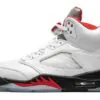 Air Jordan 5 Retro Fire Red Silver Tongue Sneakers Reps - DA1911-102 | best replica sneaker sites