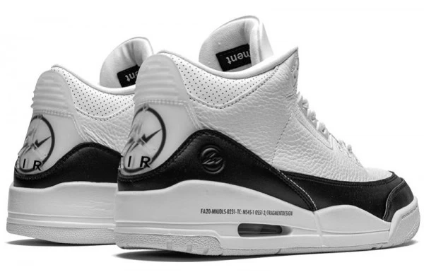 Air Jordan 3 Retro Fragment White Black Sneakers Reps - DA3595-100 | sneaker rep websites
