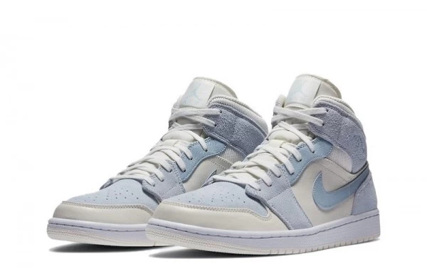 Air Jordan 1 Mid Mixed Textures Blue Sneakers Reps - DA4666-100 | sneaker rep websites