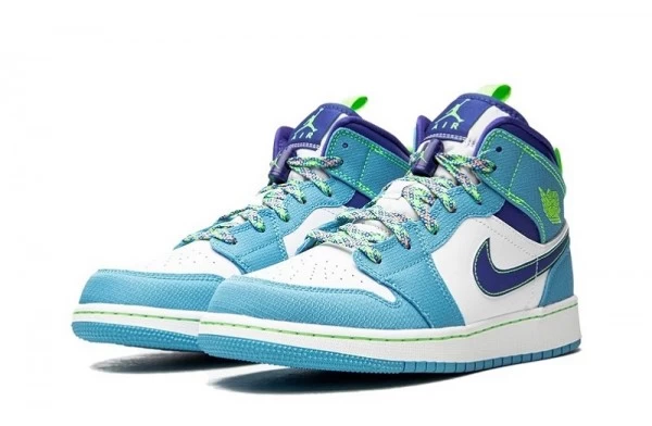Air Jordan 1 Mid Sprite Blue Sneakers Reps - DA8010-400 | sneaker rep websites,best replica sneaker sites