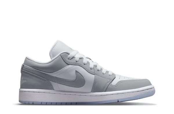 Air Jordan 1 Low White Wolf Grey Sneakers Reps - DC0774-105 | sneaker rep ret websites