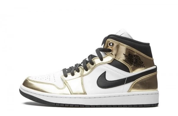 Air Jordan 1 Mid Metallic Gold Sneakers Reps - DC1419-700 | good reps ret for shoes