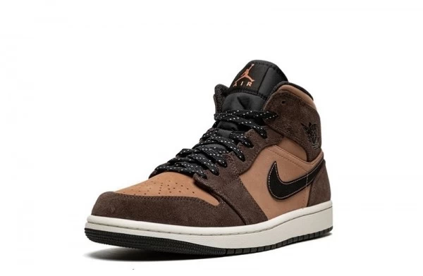 Air Jordan 1 Mid Dark Chocolate Earth Tone Sneakers Reps - DC7294-200 | ret sneakers