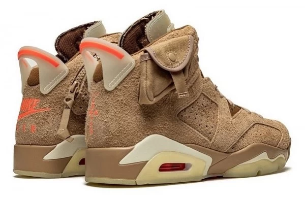 Travis Scott x Air Jordan 6 Retro British Khaki Sneakers Reps - DH0690-200 | good reps for shoes,ret sneakers