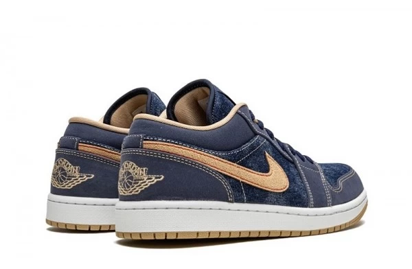 Air Jordan 1 Low Denim Sneakers Reps - DH1259-400 | best replica sneaker sites