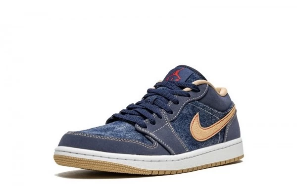 Air Jordan 1 Low Denim Sneakers Reps - DH1259-400 | best replica sneaker sites