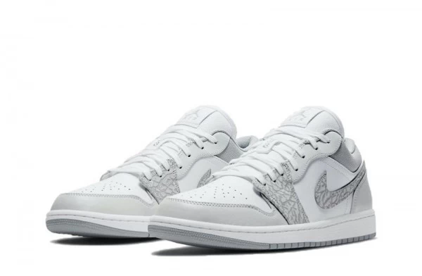 Air Jordan 1 Low Smoke Grey Elephant Print Sneakers Reps - DH4269-100 | ret sneakers
