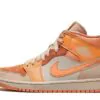 Air Jordan 1 Mid Apricot Orange Sneakers Reps - DH4270-800 | good reps ret for shoes at retsneakers.com