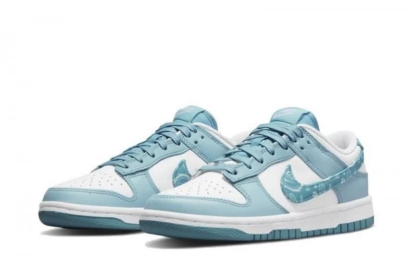 SB Dunk Low Blue Paisley Sneakers Reps - DH4401-101 - good reps for shoes