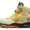 Off White X Air Jordan 5 Retro OFF-WHITE Sail Sneakers Reps - DH8565-100 | sneaker rep websites