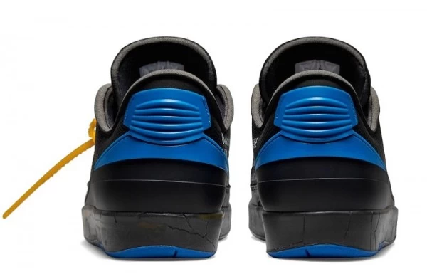 Off-White x Air Jordan 2 Retro Low Black Varsity Royal Sneakers Reps - DJ4375-004 | ret sneakers