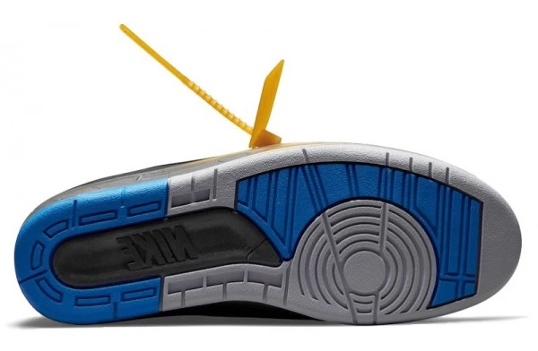 Off-White x Air Jordan 2 Retro Low Black Varsity Royal Sneakers Reps - DJ4375-004 | ret sneakers