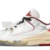 Off-White x Air Jordan 2 Retro Low SP White Varsity Red Sneakers Reps - DJ4375-106 | sneaker rep websites