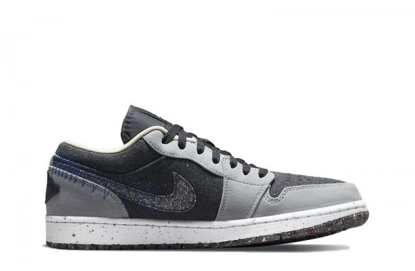 Air Jordan 1 Low Crater Black Grey Sneakers Reps - DM4657-001 | best replica sneaker ret sites