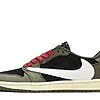 Travis Scott x Air Jordan 1 Low Dark Green Sneakers - DM7866-196 | good reps ret for shoes