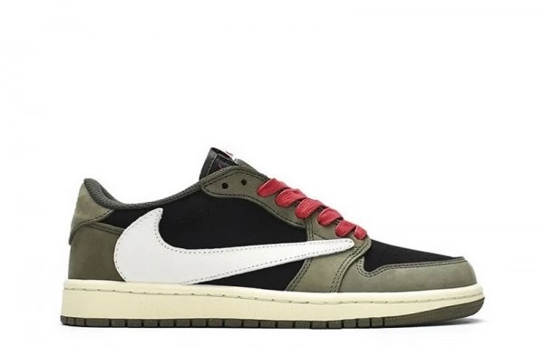 Travis Scott x Air Jordan 1 Low Dark Green Sneakers - DM7866-196 | good reps ret for shoes