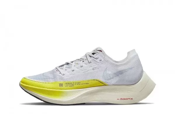 ZoomX Vaporfly Next White Yellow Strike Sneakers Reps - DM9056-100 | best replica sneaker sites