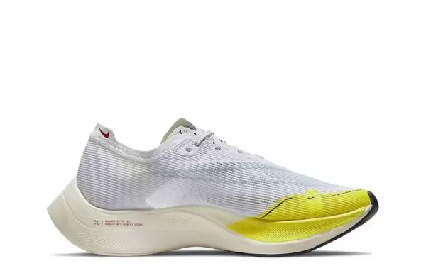 ZoomX Vaporfly Next White Yellow Strike Sneakers Reps - DM9056-100 | best replica sneaker sites