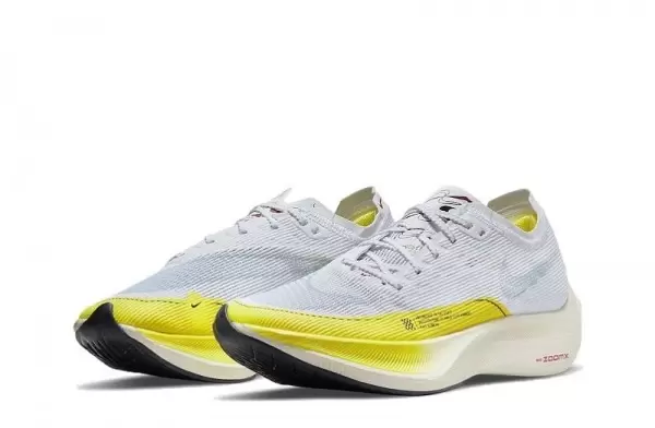ZoomX Vaporfly Next White Yellow Strike Sneakers Reps - DM9056-100 | best replica sneaker sites