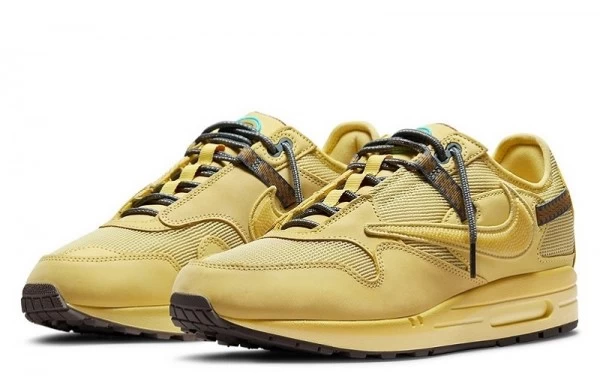 Travis Scott X Air Max 1 Wheat Saturn Gold Sneakers Reps - DO9392-700 | good reps for shoes