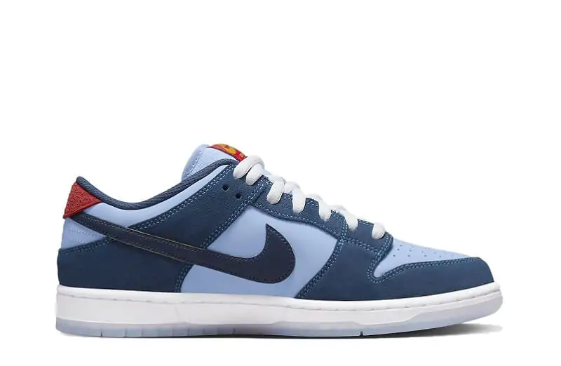 Blue and White Nike Sneakers