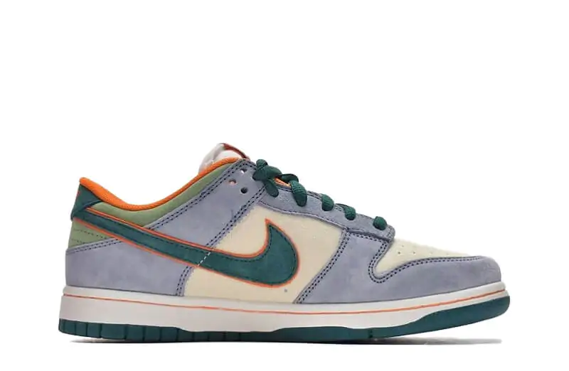 Otomo Katsuhiro x Nike SB Dunk Low Steamboy OST Green Blue Sneakers side view - LF0039-017 | Sneaker Rep Ret Websites