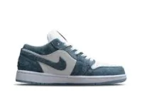 WMNS Air Jordan 1 Retro Low Canvas White Denim Reps Shoes - 315921-141 - Best Replica Ret Sneaker Sites