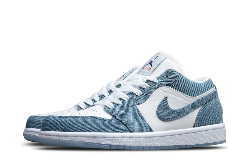 WMNS Air Jordan 1 Retro Low Canvas White Denim Reps Shoes - 315921-141 - Best Replica Ret Sneaker Sites