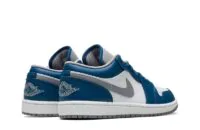 Air Jordan 1 Low True Blue Cement Reps Shoes - 553558-412 - Best Replica Ret Sneaker Sites
