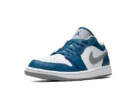 Air Jordan 1 Low True Blue Cement Reps Shoes - 553558-412 - Best Replica Ret Sneaker Sites
