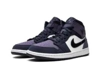 Air Jordan 1 Mid Obsidian Sanded Purple Reps - 554724-445 Best Replica Ret Sneaker Sites
