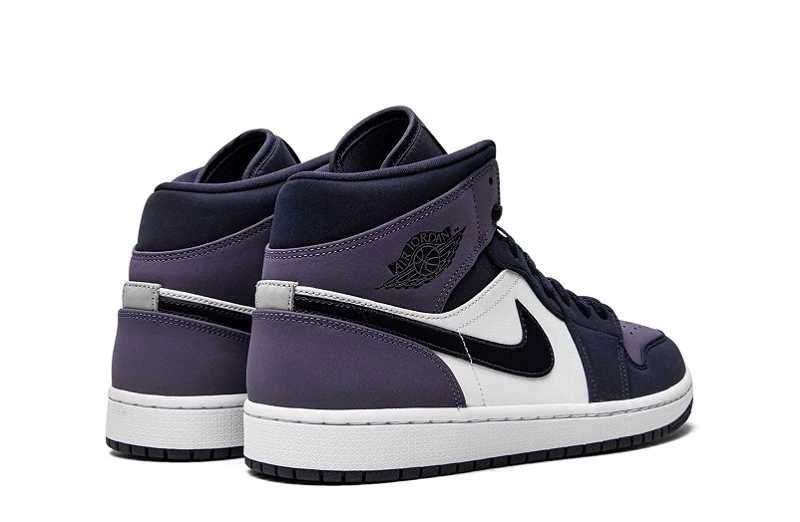 Air Jordan 1 Mid Obsidian Sanded Purple Reps - 554724-445 Best Replica Ret Sneaker Sites
