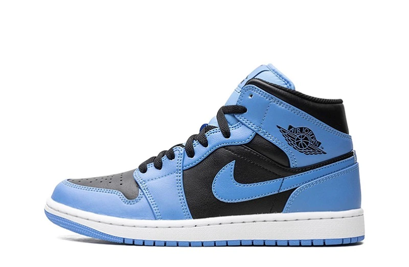 Air Jordan 1 Mid University Blue Black Sneakers - DQ8426-401 - Buy Reps Ret Sneakers Website