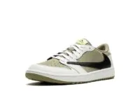 Travis Scott x Air Jordan 1 Low Golf ‘Neutral Olive’ Sneakers - FZ3124-200 | Buy Reps Ret Sneakers Website At Retsneakers.com